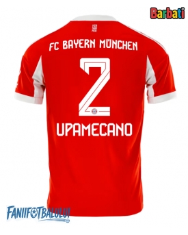 Bayern Munich Dayot Upamecano #2 Tricou Fotbal Replică 2025-26 Barbati Acasa